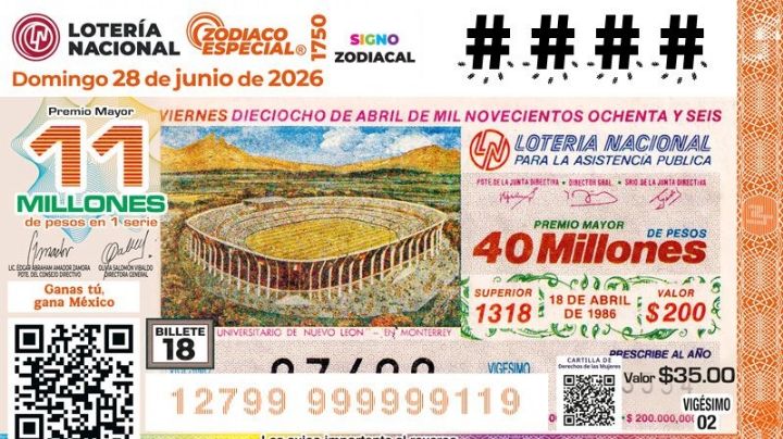 Lanza Lotería Nacional nuevos cachitos del Mundial 2026