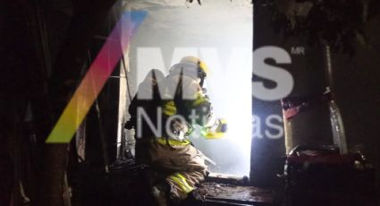 Incendio consume vivienda en la Loma Linda de Monterrey
