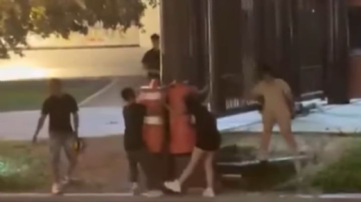 Jóvenes burlan seguridad en Fan Festival y arriesgan su vida