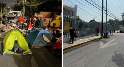 Alcalde de García levanta plantón en Agua y Drenaje; notario certifica que no hubo daños