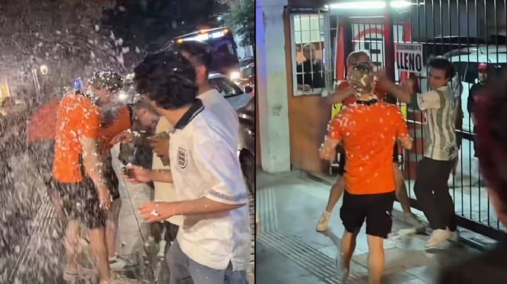 VIDEO | Aficionados de Países Bajos y regios pelean en Barrio Antiguo