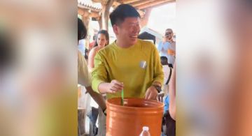 VIDEO | Coreanos festejan con cantaritos en Jalisco
