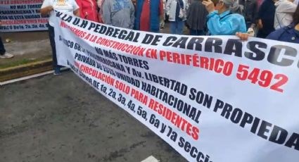 Vecinos colapsan Periférico Sur por Torres de Villa Panamericana