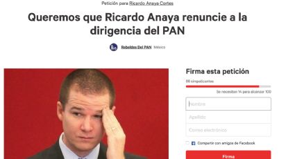 A través de Change.org, panistas piden renuncia de Ricardo Anaya