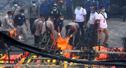 Al menos 47 muertos por incendio en fábrica de fuegos artificiales en Indonesia (VIDEO)