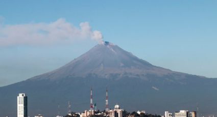 Popocatépetl registra exhalaciones de baja intensidad