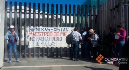 CNTE vandaliza instalaciones del Congreso de Oaxaca (VIDEO)