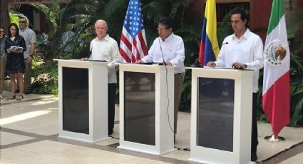 México, EEUU y Colombia acuerdan fortalecer cooperación contra el crimen organizado