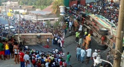 Autobús arrolla a multitud y deja al menos 34 muertos en Haití 
