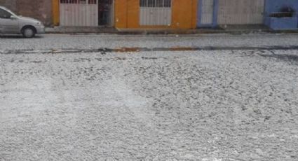 Graniza en Coyoacán; autoridades piden a automovilistas extremar precauciones