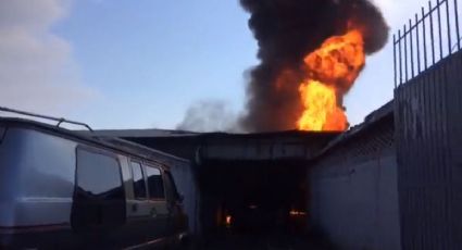 Incendio consume el Mercado de Abastos en Morelia