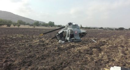 Se desploma helicóptero de Sedena en Huehuetoca, Edomex