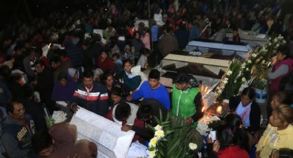 Velan a las 14 víctimas de la explosión en Puebla; 11 eran niños