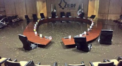A pesar de inundación, el IEDF realizará sesión del Consejo General