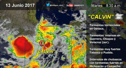 Se mantiene monitoreo en costas de Guerrero y Oaxaca por 'Calvin'