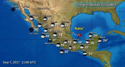 Continuarán las lluvias en el país por 'Katia' 