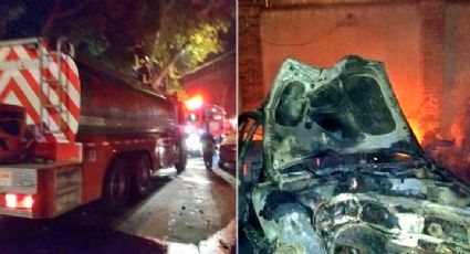 Pirotecnia provoca incendio en depósito vehicular de Coyoacán (VIDEO)