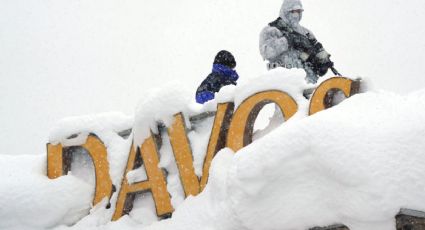 Foro de Davos en caos por fuerte nevada (FOTOS)