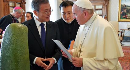 Papa Francisco recibe a Moon Jae-In con misa por la paz