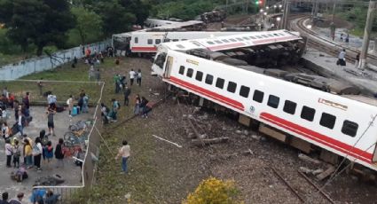 Accidente de tren en Taiwán deja 22 muertos y 171 heridos (VIDEO)