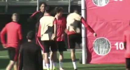 Sergio Ramos agrede a compañero en entrenamiento (VIDEO)
