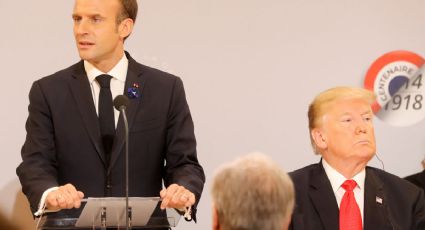 Trump se burla de Macron por su baja popularidad