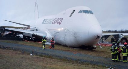 Avión sale de pista en aeropuerto de Canadá (VIDEO)