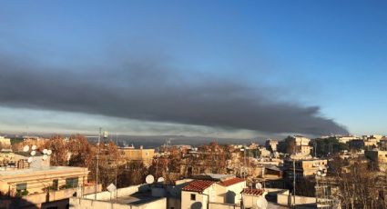 Incendio en basurero provoca nube tóxica en Roma (VIDEO)