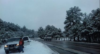 Ingreso de frente frío provoca nevadas en municipios de Chihuahua