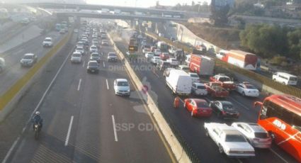 Servicios de emergencia atienden accidente en Autopista México-Puebla