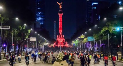 Celebran con 'Paseo Nocturno en bicicleta' el inicio de la primavera en CDMX