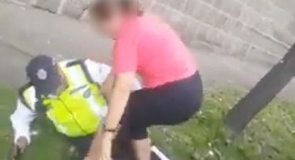 Mujer agrede a agente de tránsito; la sancionan con tres días de cárcel (VIDEO)