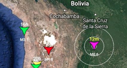 Sismo de magnitud 6.6 sacude el sureste de Bolivia 