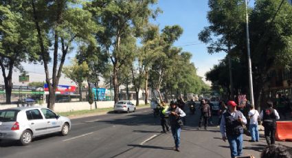 Se restablece circulación en Calzada de Tlalpan tras bloqueo de manifestantes (VIDEO)