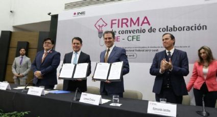 INE y CFE firman convenio; el objetivo es evitar suspicacias: Lorenzo Córdova