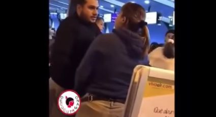 Mujer encuentra a esposo con la amante en el aeropuerto (VIDEO) 