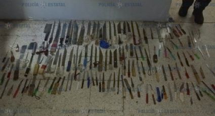 Hallan droga y cuchillos durante operativo en el penal de Santiaguito