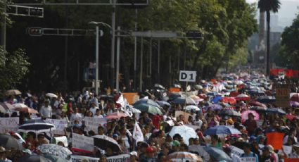 Manifestantes complican circulación en Chapultepec