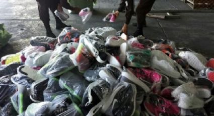 Aseguran más de 31 mil zapatos 'pirata' en Edomex