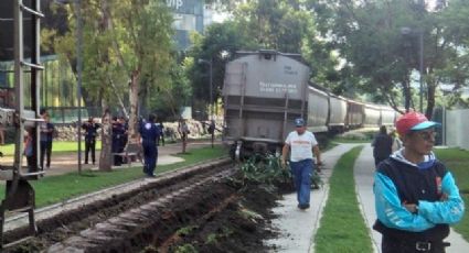 Se descarrila tren en Polanco (VIDEO)