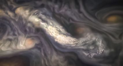 Mira la nueva imagen de nubes en el norte de Júpiter