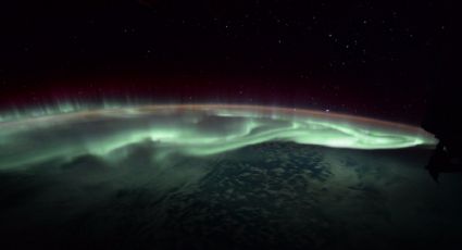 Así se ve una aurora polar desde el espacio (VIDEO)