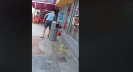 Fiscalía investiga caso en que sujeto supuestamente rocía ácido a mujer en Cancún (VIDEO) 