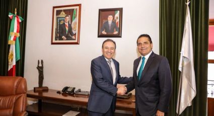 Alfonso Durazo y Silvano Aureoles dialogan sobre foros de pacificación