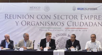 Navarrete Prida evalúa avances de seguridad en Baja California 