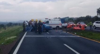 Un muerto deja carambola en la México-Tulancingo (FOTOS) 