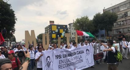 Damnificados del 19S marchan sobre Tlalpan al Zócalo (VIDEO)
