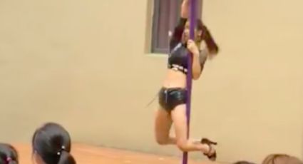 Directora recibe a sus alumnos del kinder con show de 'pole dance' en China (VIDEO)