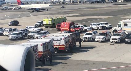 Avión con pasajeros enfermos es puesto en cuarentena en Nueva York (VIDEO)