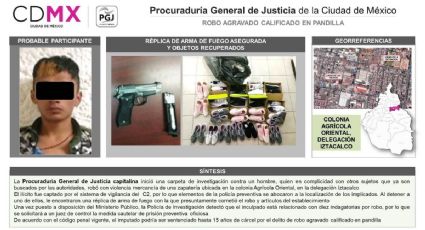 Detenido por asalto a zapatería en Iztacalco será procesado: Fiscalía 